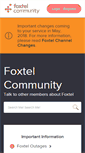 Mobile Screenshot of community.foxtel.com.au