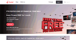 Desktop Screenshot of foxtel.com.au